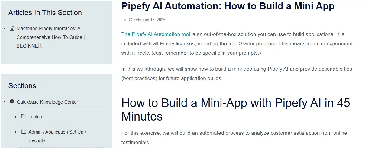 Pipefy Knowledge Base